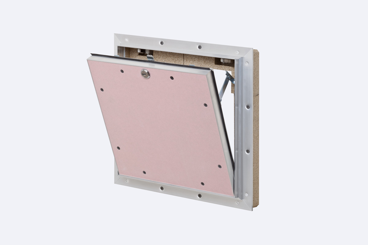 AluProtect®  Safe F/EI30 Revisionsklappe für Installationsschachtwand mit AbZ