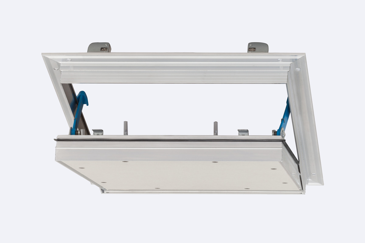 Alumatic-C EI30 access panel 2 x 12.5 mm for installation in self rated fire protecting suspended ceilings