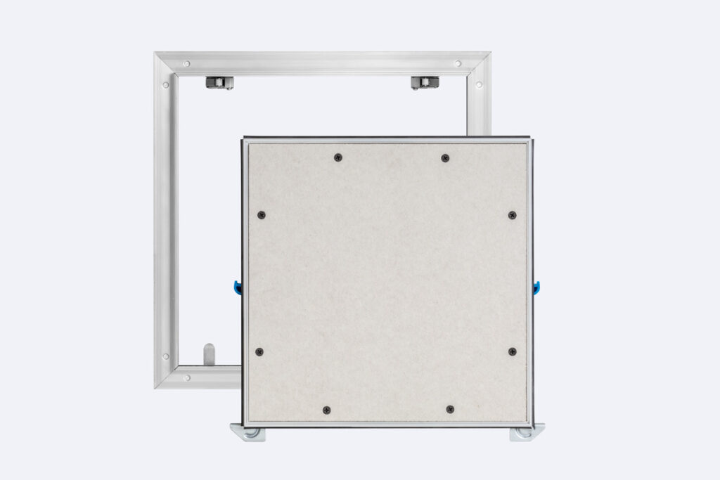 Trappe De Visite 500x500 Mm Heika – Cadre Aluminium, Ouvrant En Plaque De Plâtre BA13, Pour Accès Discret