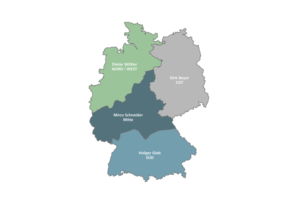 Zones de vente en Allemagne