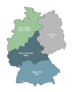 Zones de vente en Allemagne